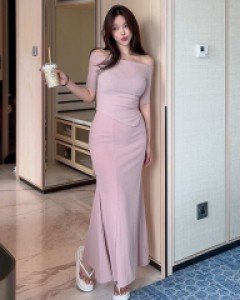 라이진 오프숄더 머메이드 스커트 세트