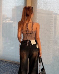 끄로 스트링끈 나시