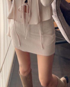 투딘 와플 스커트
