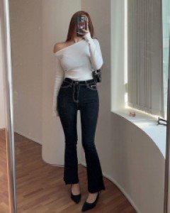 티로 하이핏 부츠컷팬츠