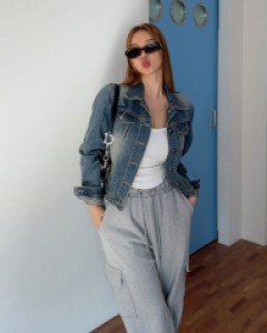 엔딩 데님 워싱 자켓