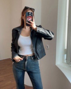 세비닝 레더 자켓