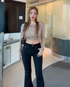 게이프 오프숄더 티셔츠