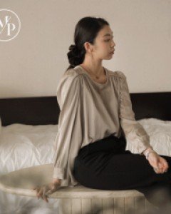 카르텔 새틴 블라우스 A997