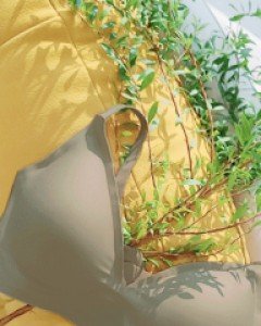 [바디랩핑] 제로 누디 심리스 브라렛 세트 - 모카브라운,카키