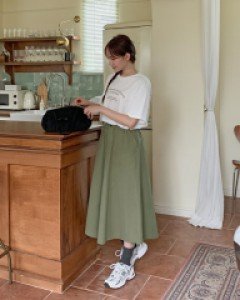 히비쥬 롱 밴딩 스커트 60921