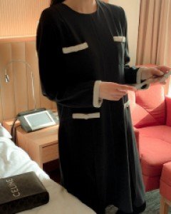 힛트 플리츠 원피스 62701