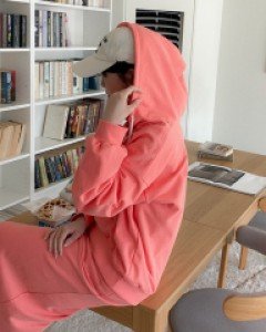 헤니안 넥트임 크롭 후드 티셔츠 63955