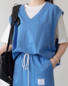 쮸리링 루즈핏 베스트 64443