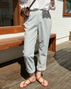 로움 히든밴딩 배기 팬츠 64976