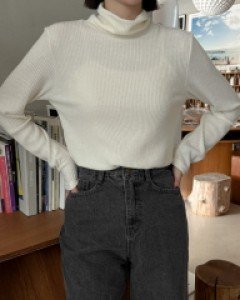 엔니르 울 골지 목폴라 티셔츠 67219