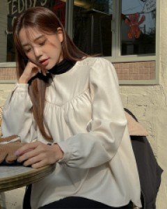 드로닌 셔링 블라우스 67503