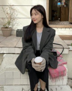 폴러 루즈핏 울 자켓 67722