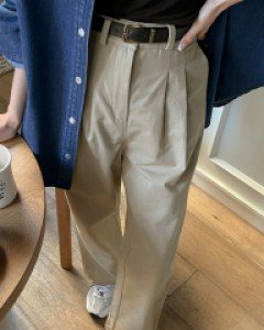 에푸림 뒷밴딩 세미 와이드 팬츠 68865