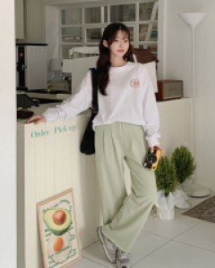 몬테드 밴딩 와이드 팬츠 68886