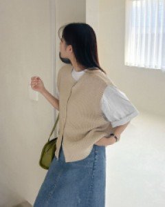 팻트 투웨이 니트 베스트 68867