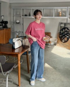 리히탄 뒷밴딩 와이드 데님 팬츠 69200