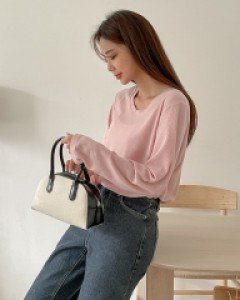 디피아 유넥 골지 티셔츠 69166