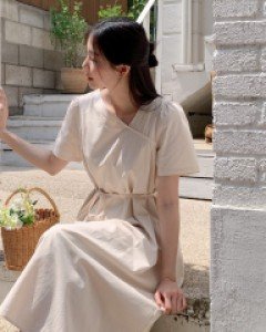 모노라임 린넨 롱 원피스 70783