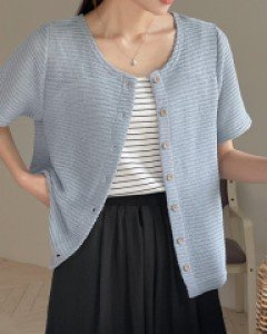 레튜 니트 조직 가디건 70888