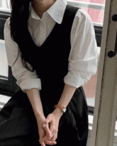 아운스 카라 셔츠 71787