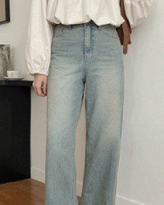 완벽커버 오비 와이드 데님 팬츠 72286