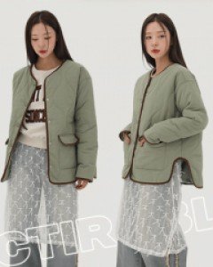 치인크 루즈핏 누빔 점퍼 72523