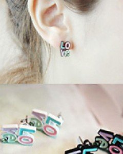 love귀걸이
