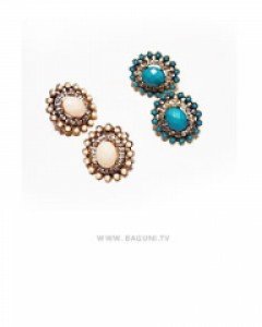 포인트원석귀걸이