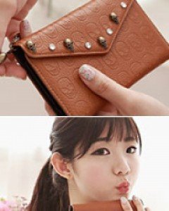 빈티지해골브라운가죽케이스