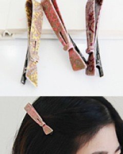 [아즈나브르] 페이즐리 리본스틱 집게핀