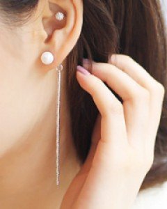 야*시호 진주스틱귀걸이