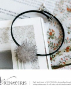 [레나크리스] 밍크볼초커목걸이