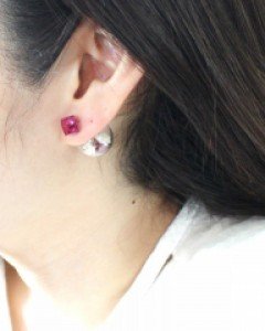 봄을위한 꽃 귀걸이