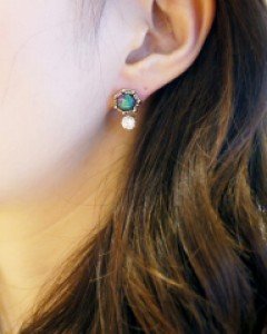 [handmade] 너와나 연결고리 귀걸이