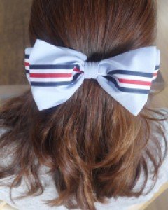 스트라이프 여름 포인트리본핀