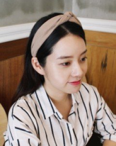 린넨 무지 반다나 헤어밴드