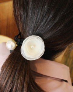 까멜리아머리끈/ 까멜리아팔찌