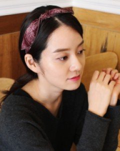 페이즐리 와이어 머리띠