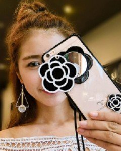 까멜리아 거울 아이폰케이스