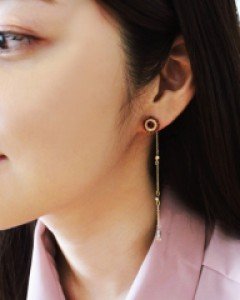 테슬 언발 핸드메이드 귀걸이