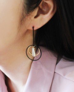 동그라미 귀걸이