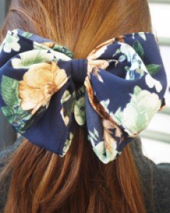 봄 꽃리본 머리핀 / 머리삔