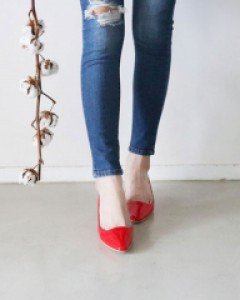 5cm굽 에나멜 힐(무료배송)