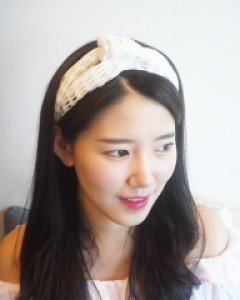 여름 니트 망사 헤어밴드 헤어터번