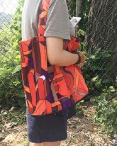 접는 가벼운 스카프 에코백 숄더백