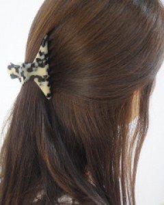 [프랑스핀] 고급 호피 집게핀 (무료배송)