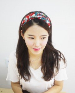 빅플라워 헤어터번 헤어밴드