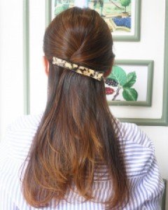 [프랑스핀] 호피 롱 집게핀