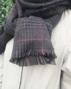 빈티지 체크 머플러